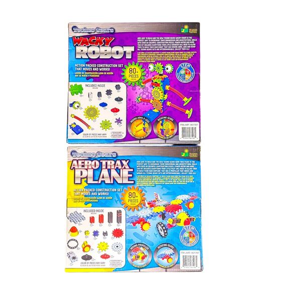 Techno Gears Wacky Robot & Aero Trax Plane Bundle Listing - Picture 2 of 2